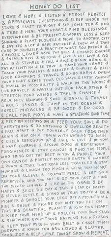 Honey Do List - Art Print