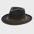 Eden Wool Felt Beaded Band Wide Brim Hat