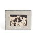 "If You Live To Be A Hundred" Zinc Linen  Frame 6"x4" Horizontal