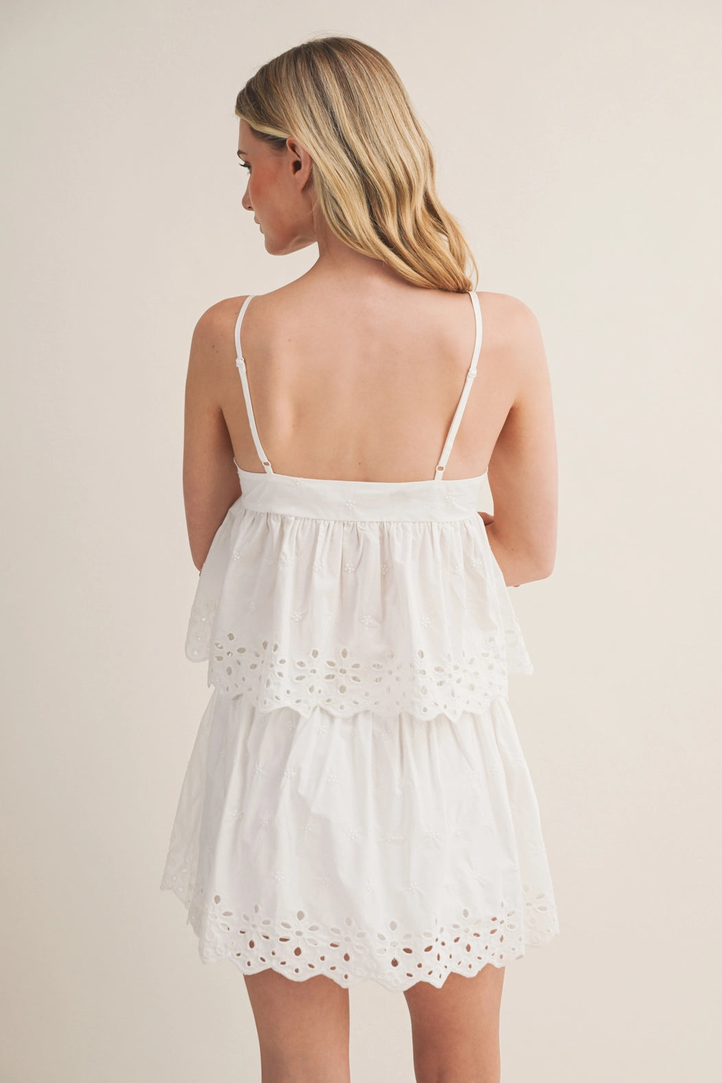 Eyelet Embroidered Cami Top