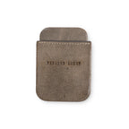 ***Feeling Lucky Leather Playing Card Case - Stone