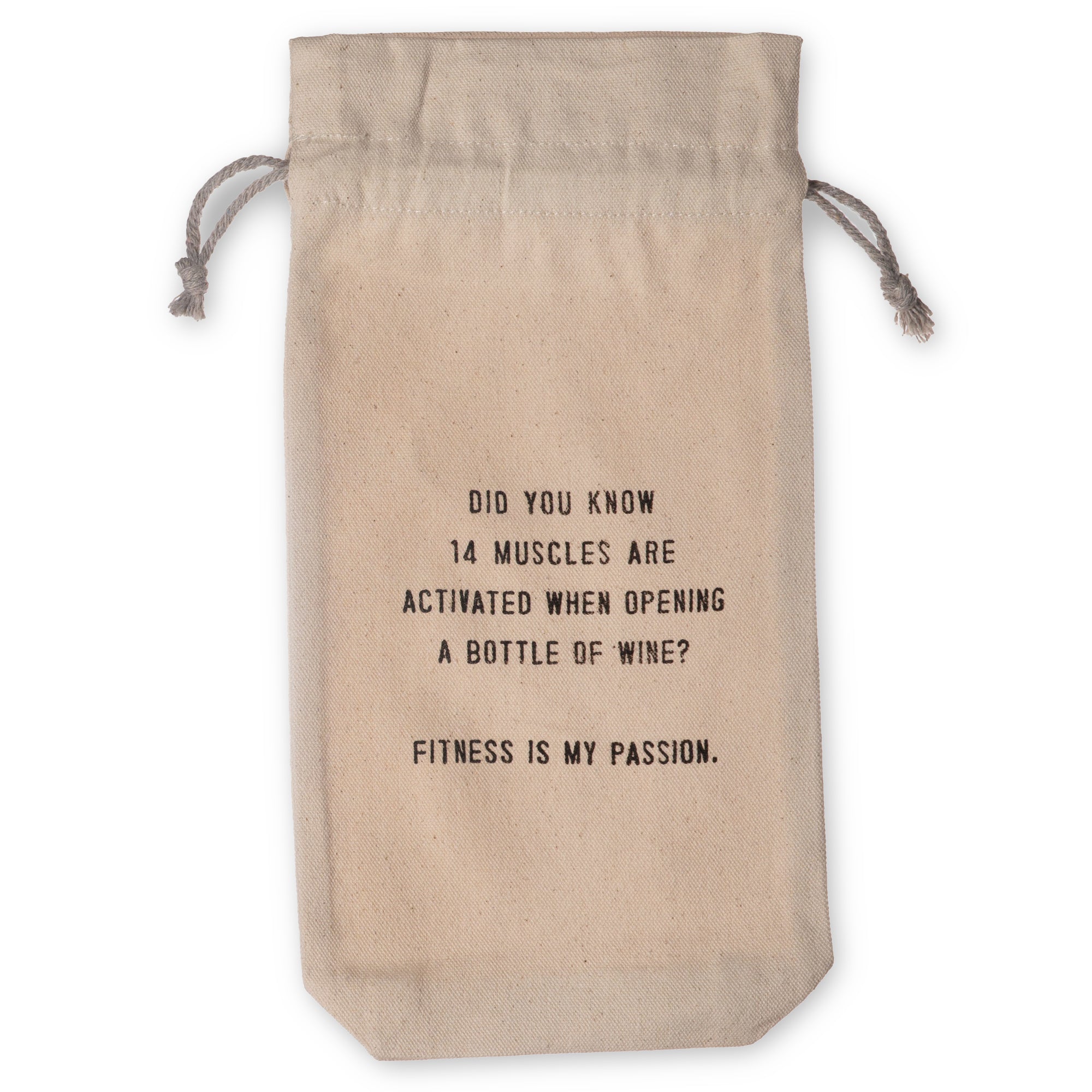 Fitness Is My Passion Wine Bag