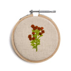 Orange Flower Small Embroidery Hoop Collection - 4”
