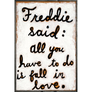 Freddie Said (Grey Wood) - Art Print