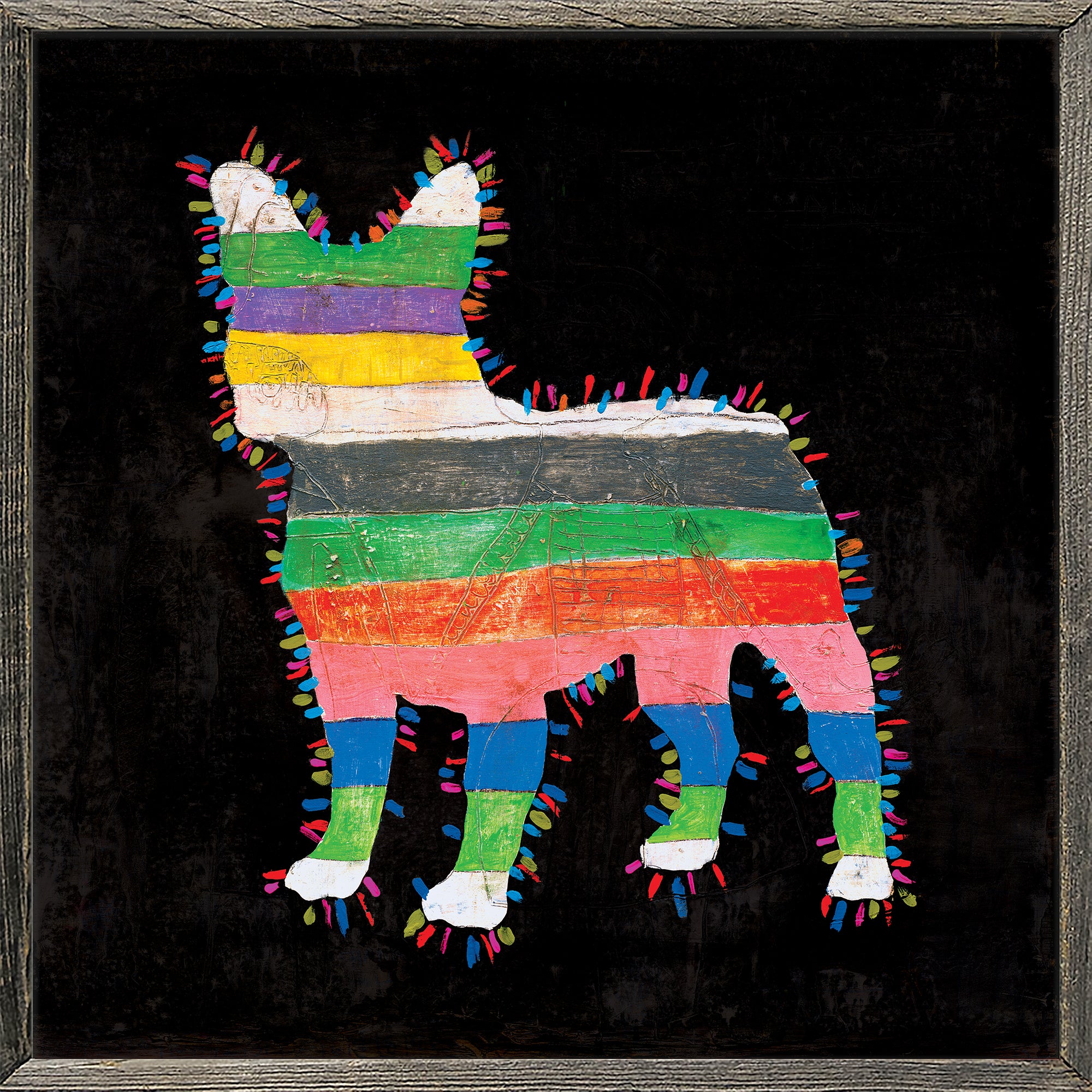 Fiesta Frenchy (Grey Wood) - Art Print