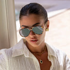Shay Unisex Aviator Sunglasses