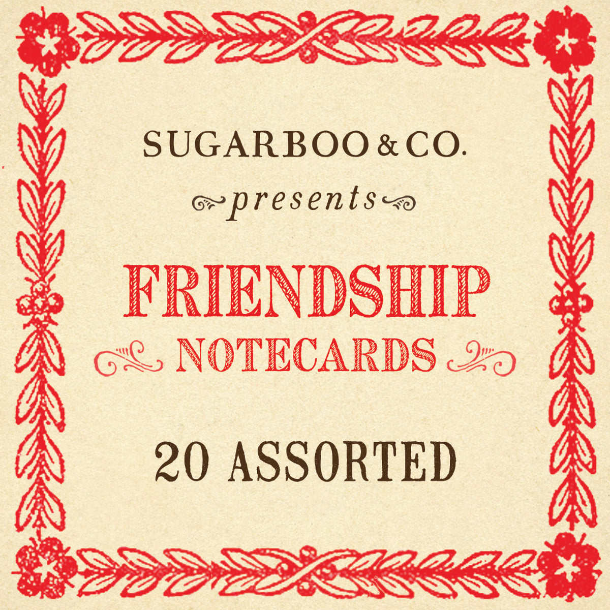 Friendship Notecards - Assorted Set of 20 – Sugarboo & Co