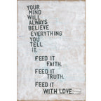 Faith Truth Love Art Print