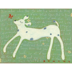 Girl Dog Art Print