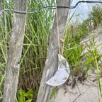 Hanging Selenite Moon on Jute
