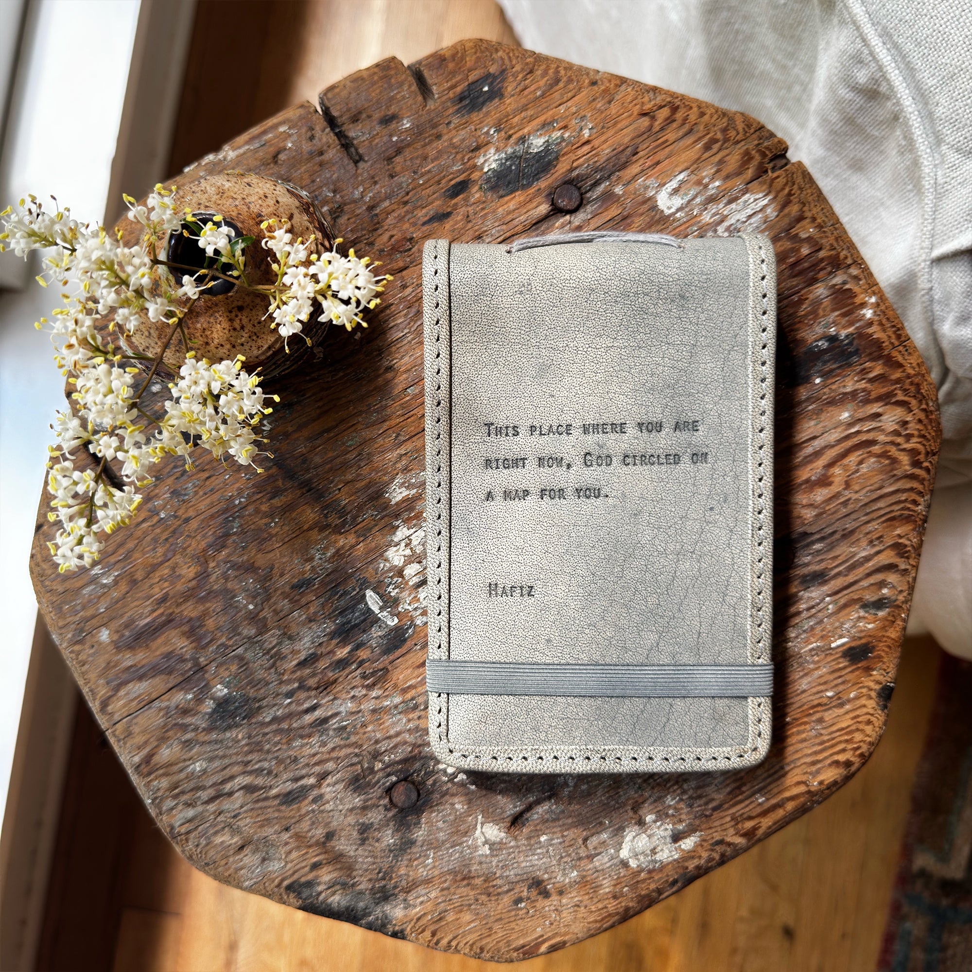 Mini Hafiz Leather Journal - Stone