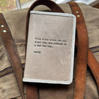 This Place Where You Are Leather Passport Cover - Stone