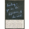 Happiness (Definition) - (Grey Wood) - Art Print