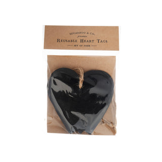 ***Reusable Heart Tags - Set of 4