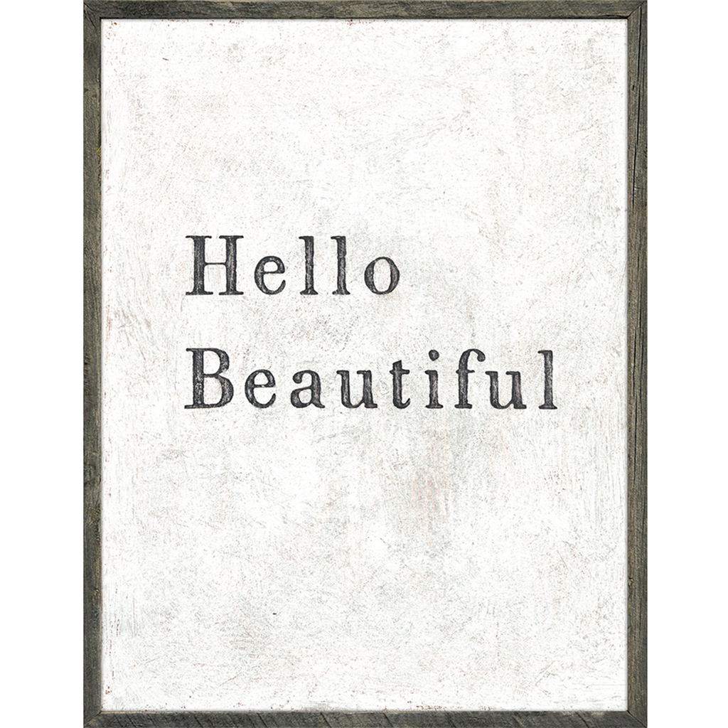 Hello Beautiful Art Print