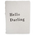 ***Handmade Paper Print - Hello Darling - 12"x16