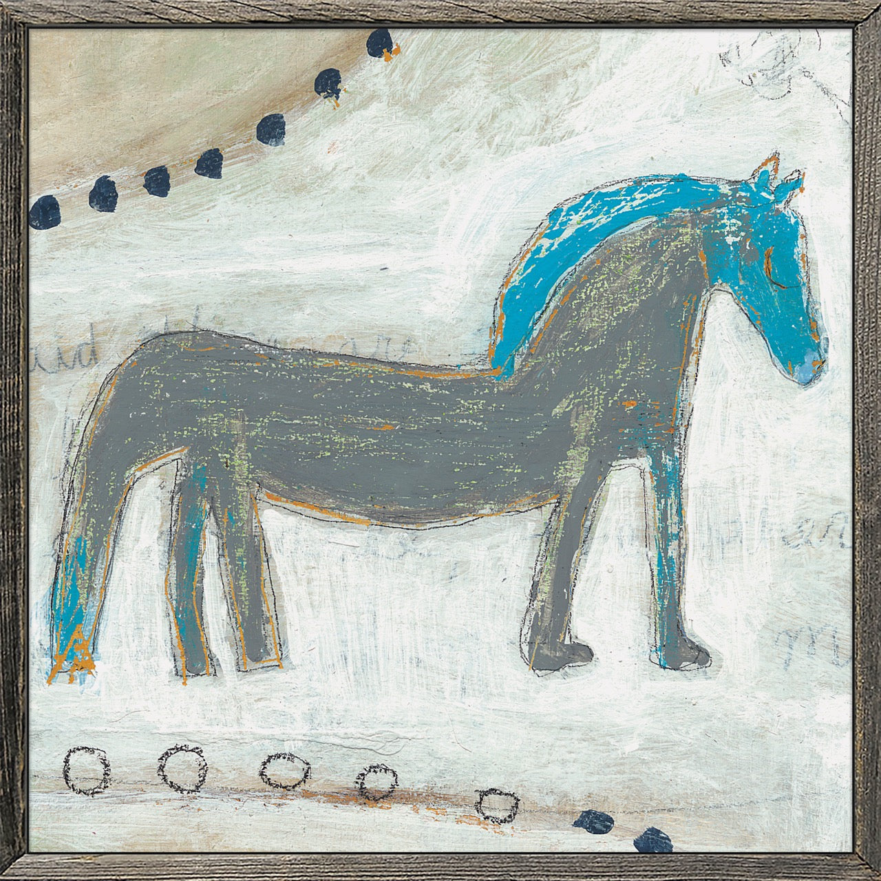 Horse with Blue Mane - Art Print