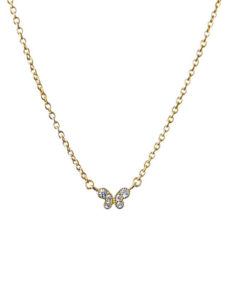 Gold Plated Baby  Butterfly Necklace