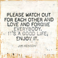 Jim Henson (Grey Wood) - Art Print