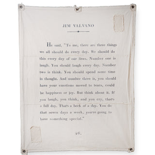 Canvas Wall Hanging - Jim Valvano - 46” x 57