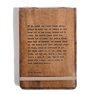 Large Jim Valvano Leather Journal - 7 x 9.75
