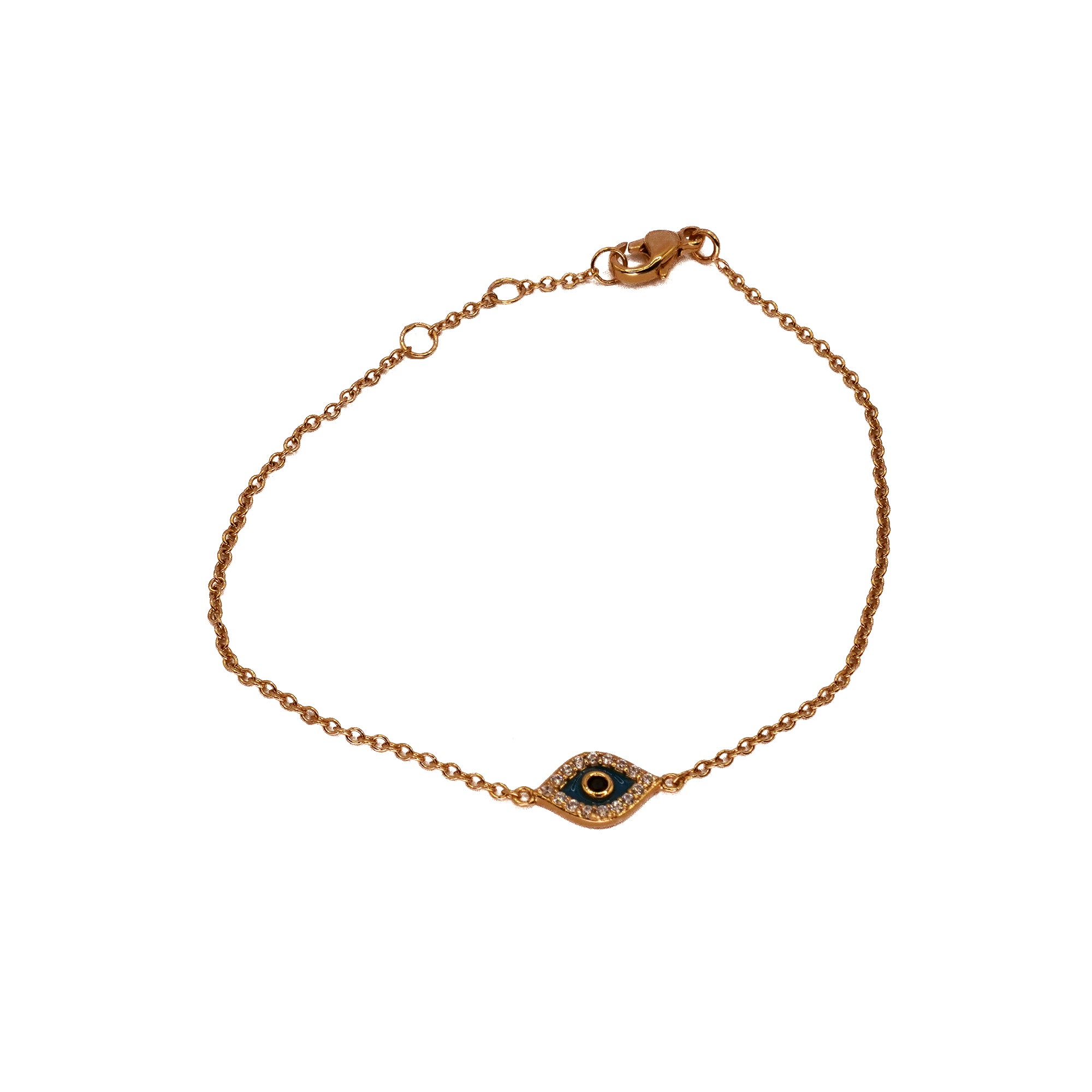 ***Blue Evil Eye Stone Bracelet