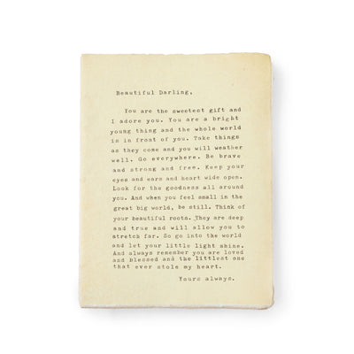 Large Deckled Edge Notebook