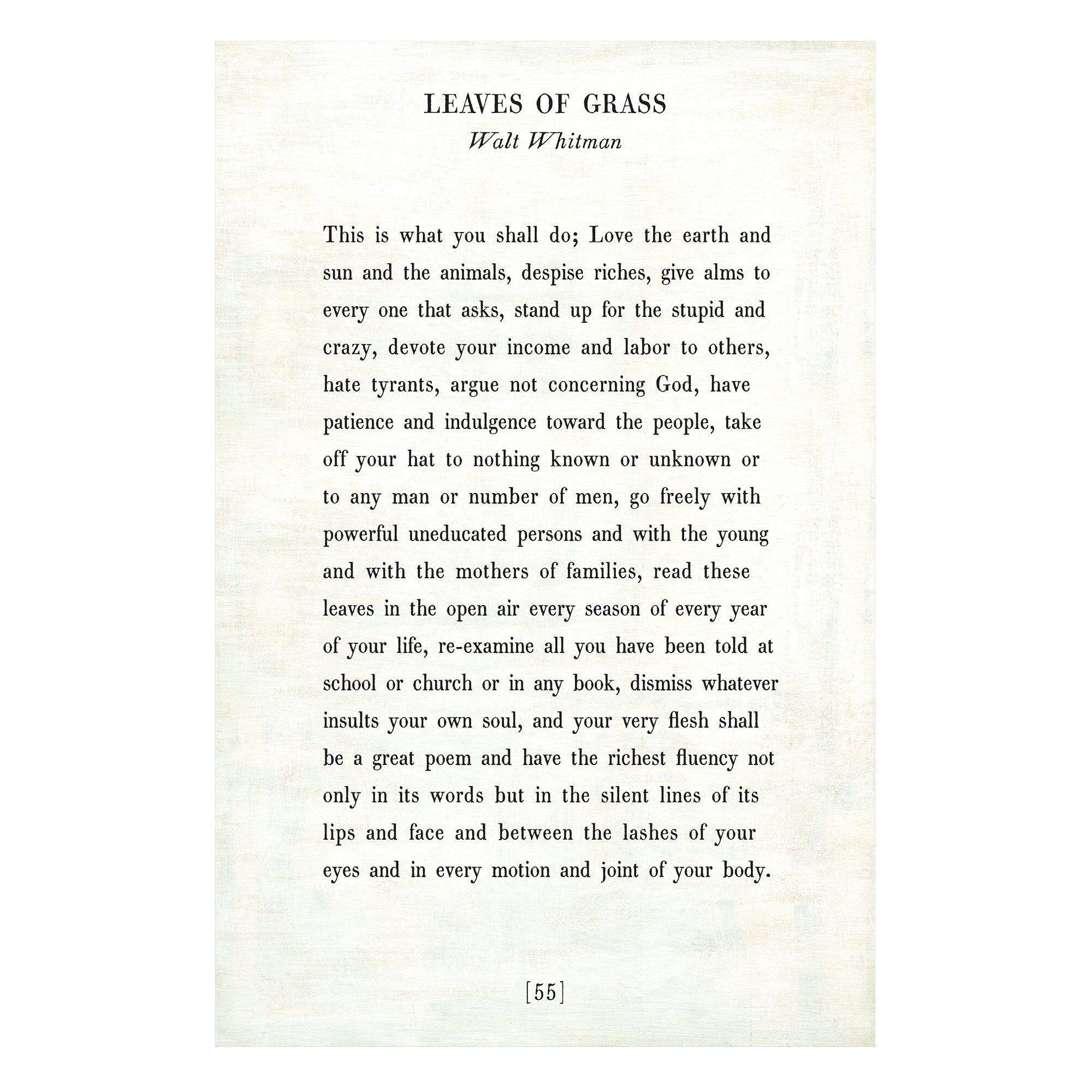 Leaves of Grass - Poetry Collection