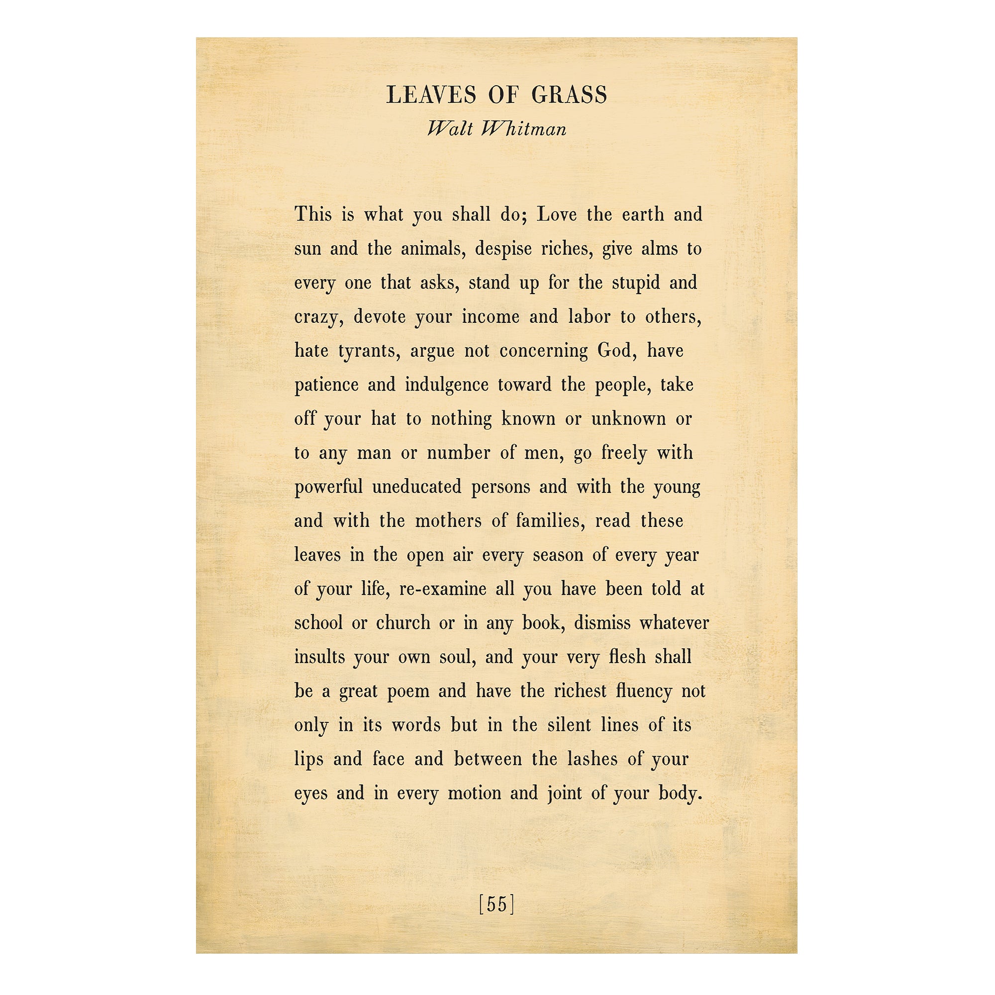 Leaves of Grass - Poetry Collection