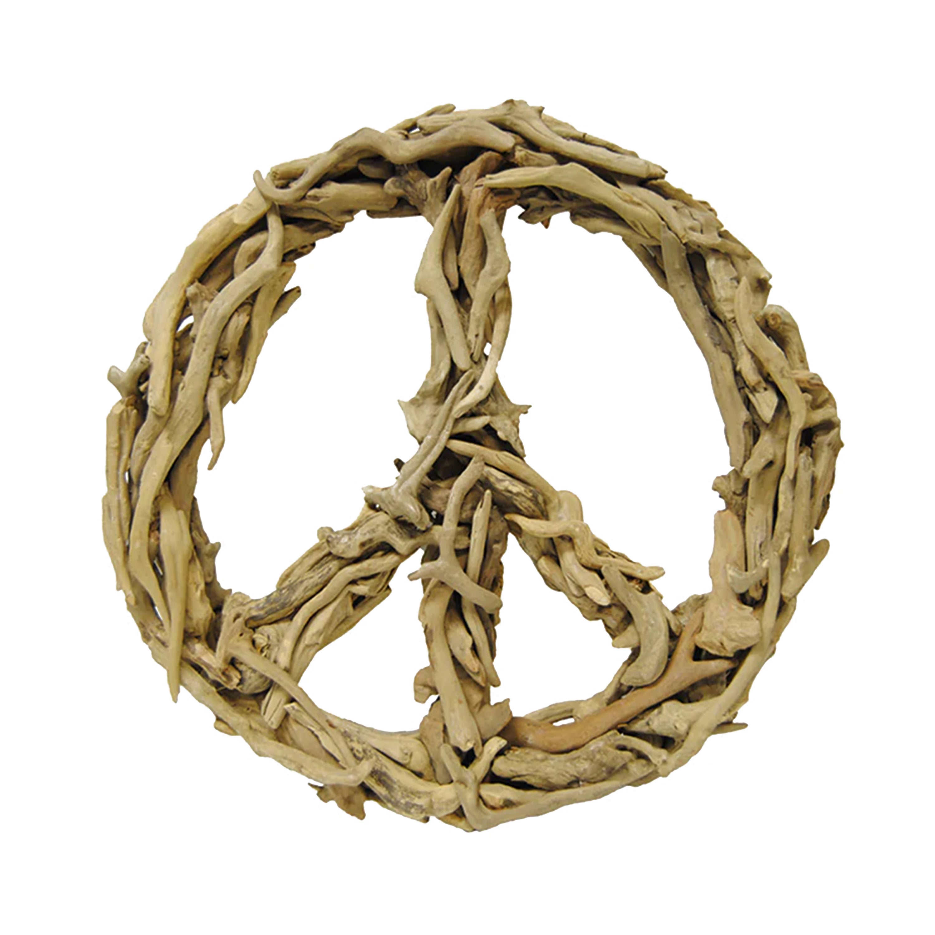 Wooden Beaded Peace Sign with Suede Hanger – Sugarboo & Co