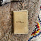 ***Life Is Short Leather Passport Cover - Maple