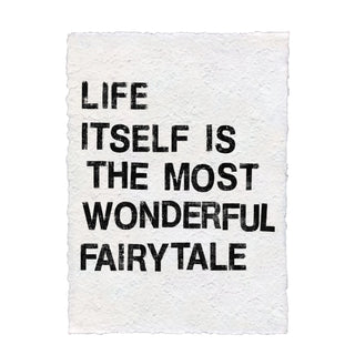 ***Fairytale by Hans Christian Anderson Handmade Paper Print