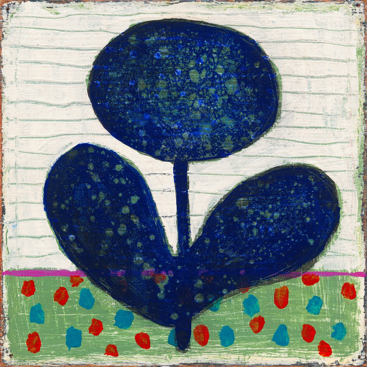 Little Seeds and Flower - Art Print