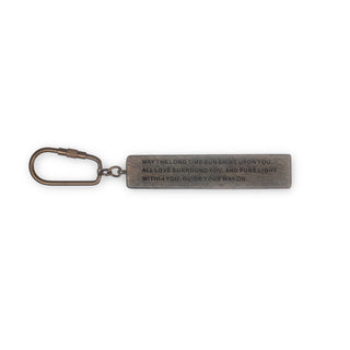 May The Long Time Sun Shine Wood Key Chain