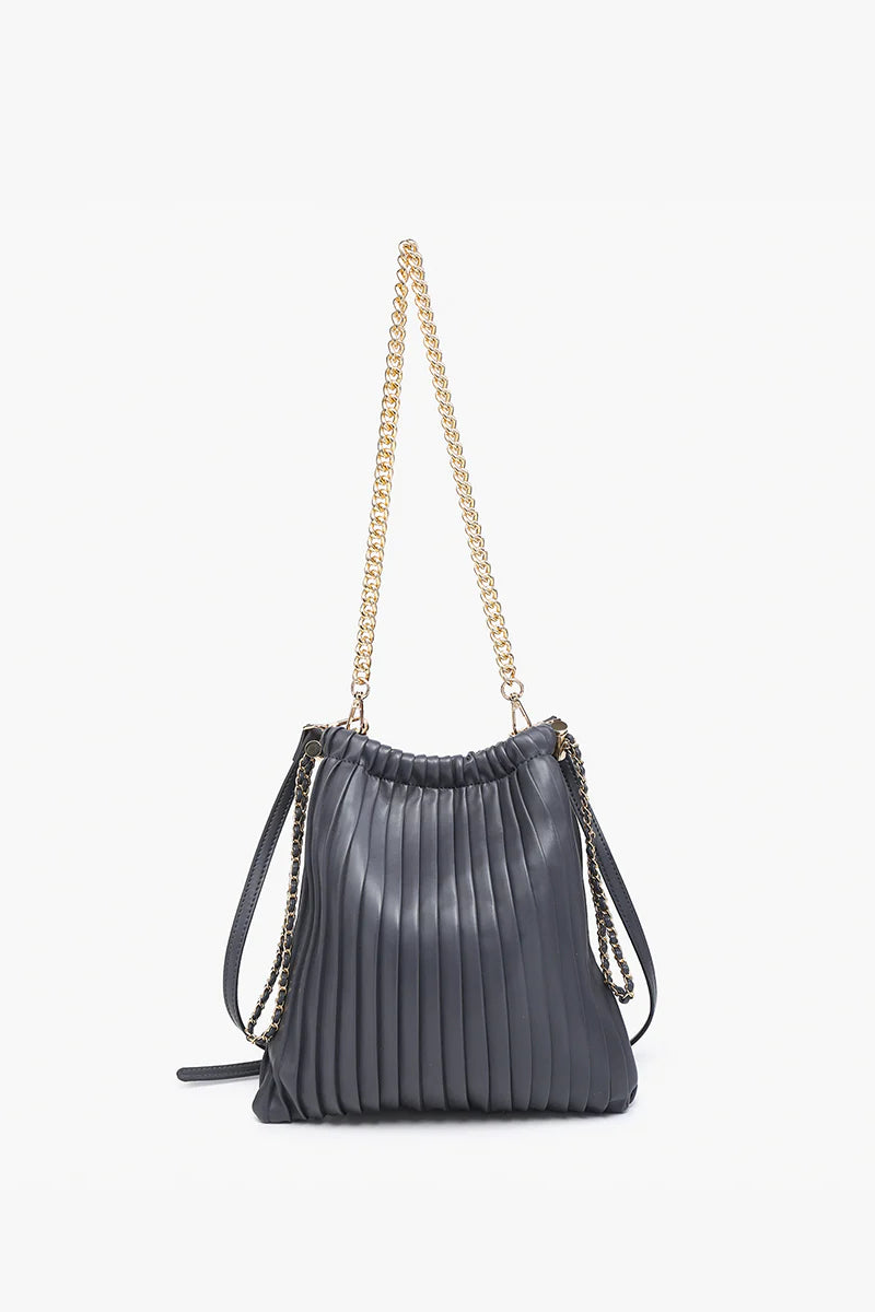 Singapore Pleated Bucket Bag