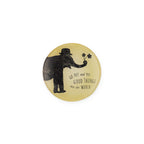 Good Things Elephant Round Decoupage Plate