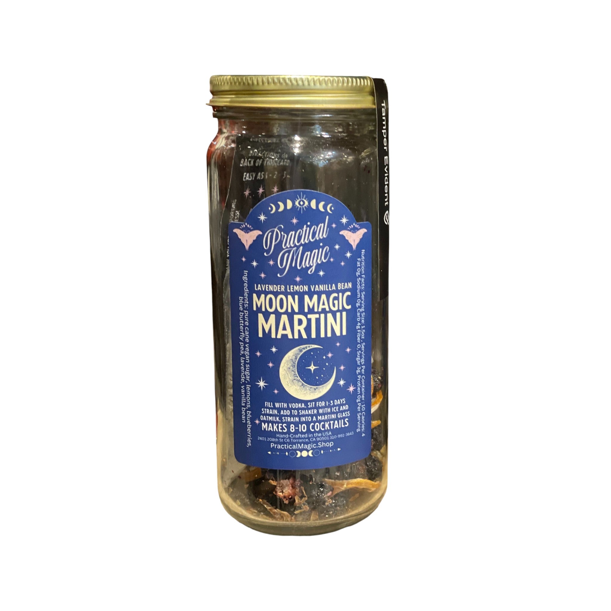 Moon Magic Martini Craft Cocktail Infusion Drink Kit -Jar