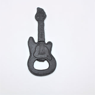 Cast Iron Guitar Bottle Opener, Black