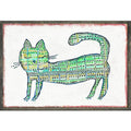 Mr. Cat (Grey Wood) - Art Print