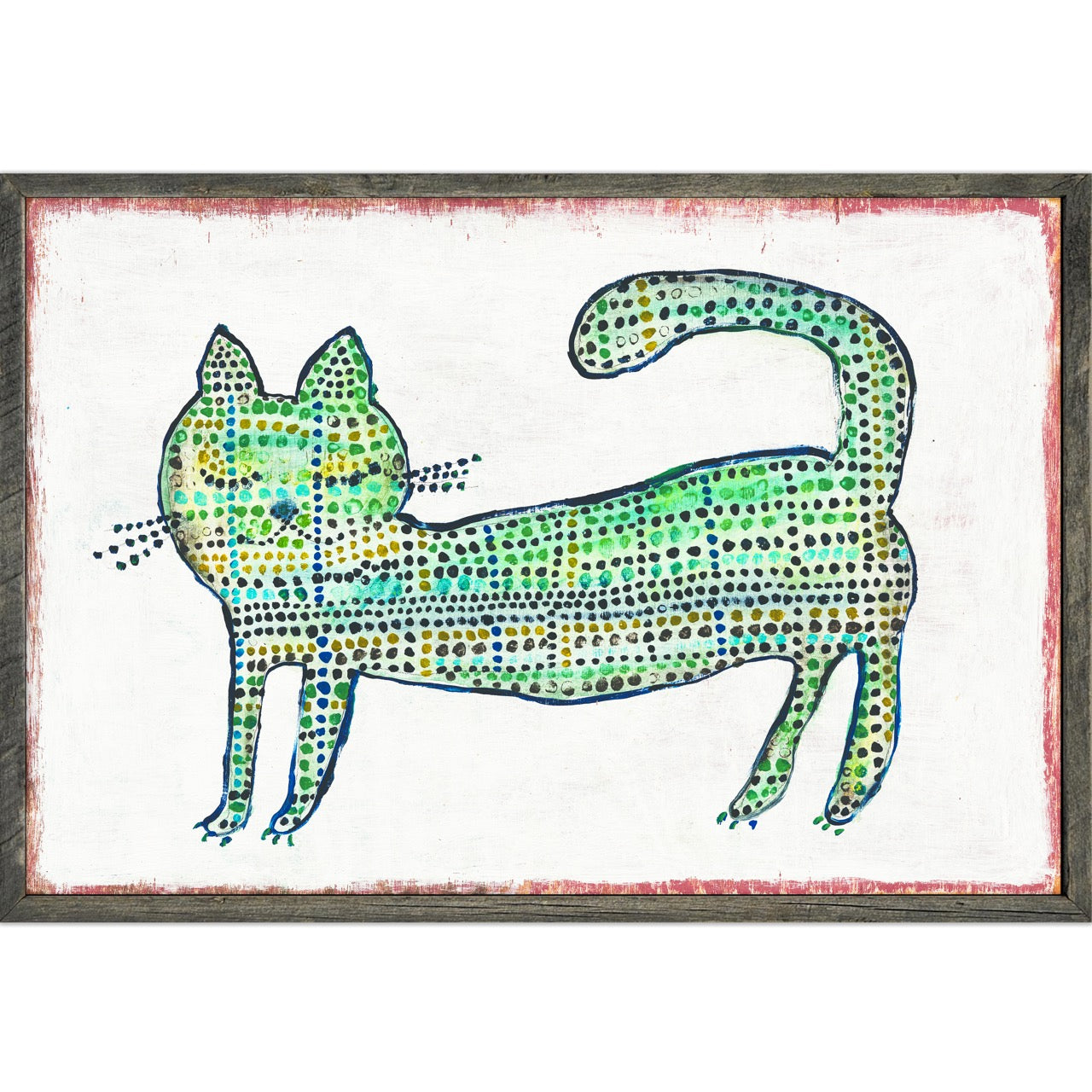 Mr. Cat (Grey Wood) - Art Print