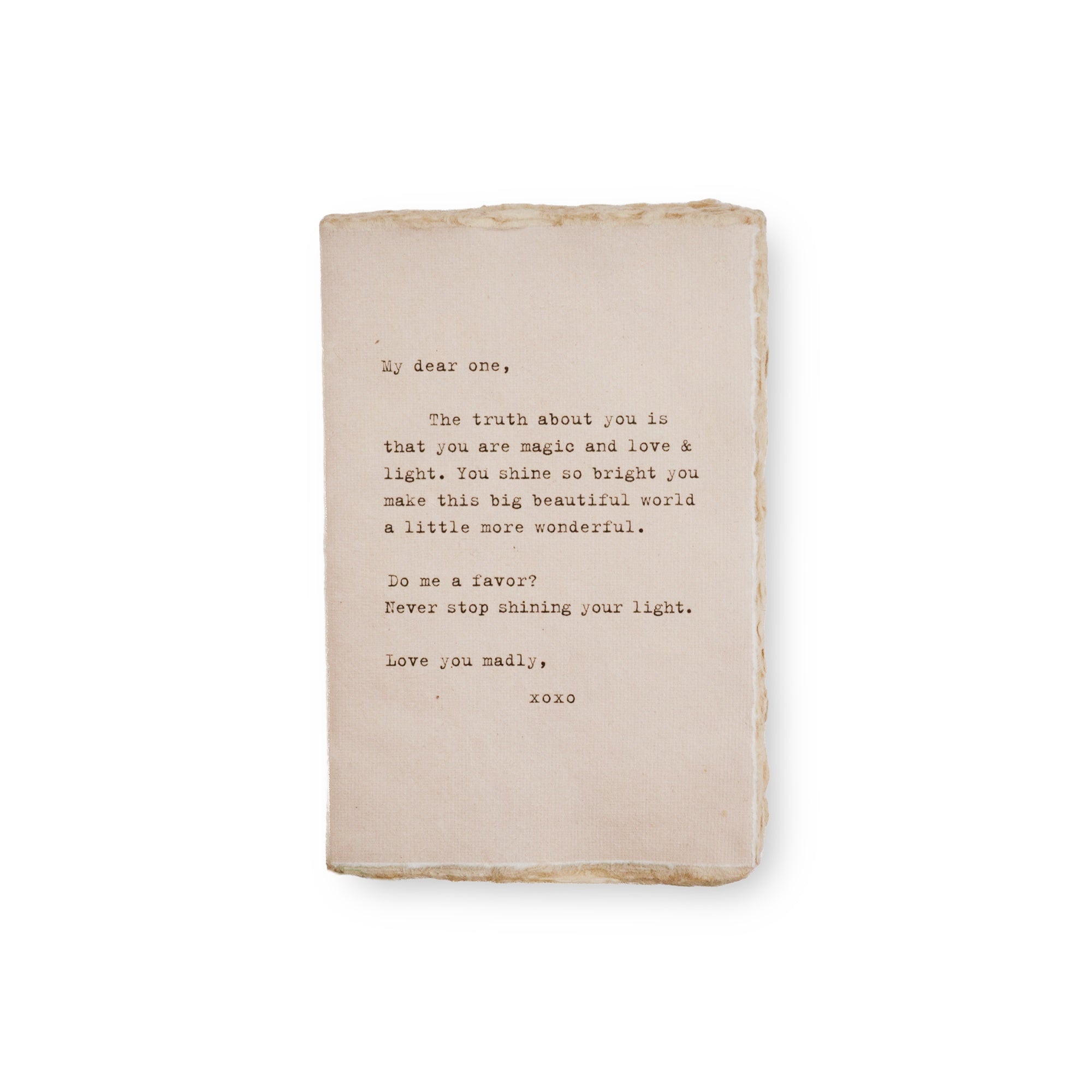 Deckled Edge Notebook - Medium