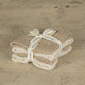 Tan & Cream Knit Washcloths