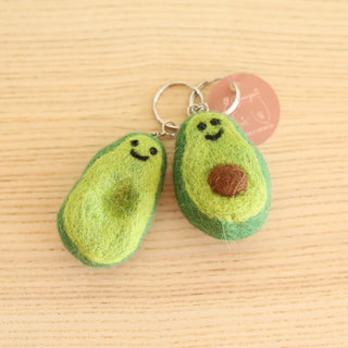 Felt Keychain - Avocado Pair