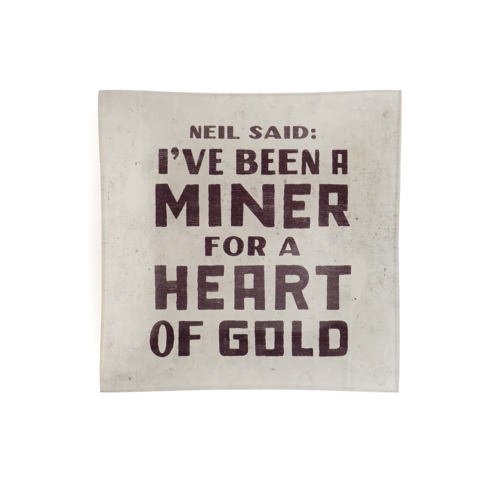 Neil Said Small Square Decoupage Plate