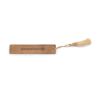Here's To The Next Chapter - Leather Bookmark