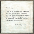 Normal Day (Mary Jean's Poem) - Art Print