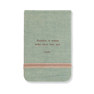 Nothing Is Worth More (Goethe) Fabric Notebook