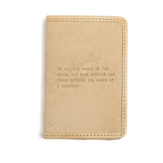 Of All the Books in the World Passport Cover - Honey