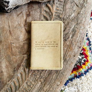 Of All the Books in the World Passport Cover - Honey