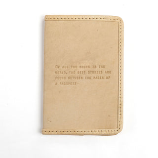Of All the Books in the World Passport Cover - Honey